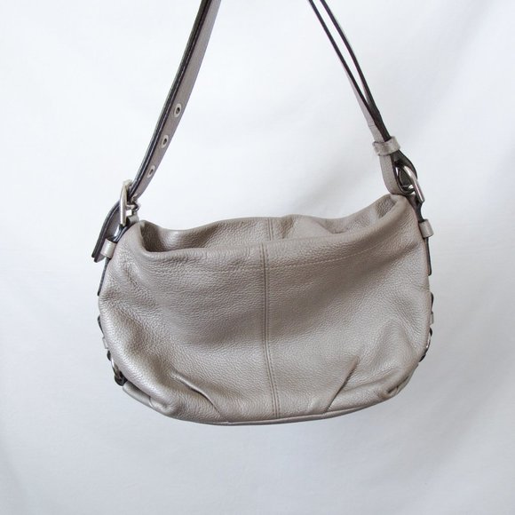 Coach Handbags - AUTHENTIC Metallic Leather Coach Bag Satchel Purse ~orig. retail $300